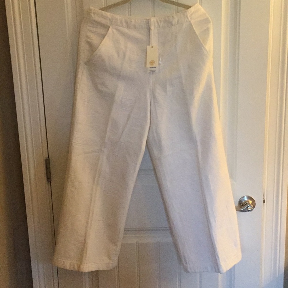 Tory Burch White Wide Leg Culotte